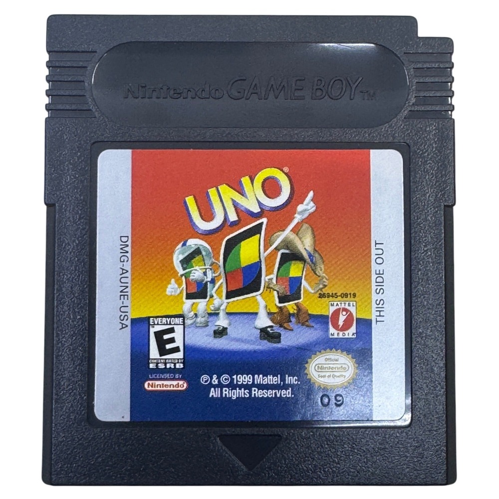 Nintendo Game Boy UNO Video Game Cartridge DMG-AUNE-USA 1999